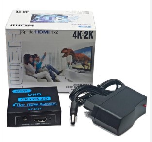 Divisor HDMI Splitter Full HD 1080P 4K 1X2 KNUP KP-3471 www.distribuid